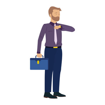 pretty businessman illustration