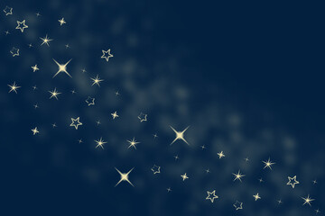 Gwiazdy na niebieskim tle.