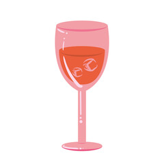 pink wine cup