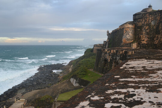 View from the walls of Castillo San Felipe del Moro, Old San Juan, Puerto Rico
