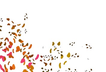 Light Pink, Yellow vector template with memphis shapes.