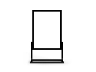 Neon Sign Box 3D Illustration Mockup Scene