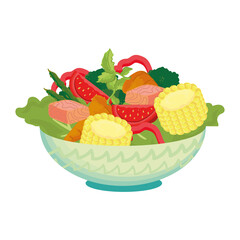 healthy food bowl design
