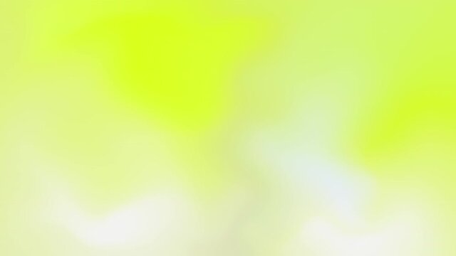 Blurred gradient gradation abstract background  smooth transition from the right to left and back of bright acid yellow green and white colors. 4k moving animation concept and copy space