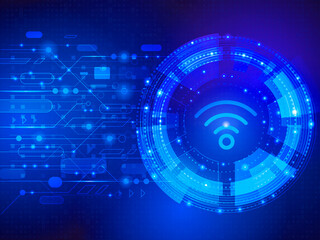 Obraz premium 2d illustration WiFi symbol sign