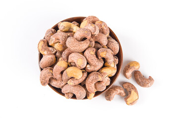 cashew nuts isolated on white background