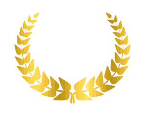 golden laurel wreath design