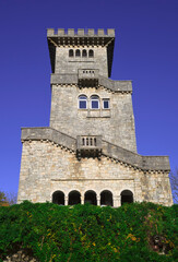 Fototapeta na wymiar The observation tower on Mount Akhun