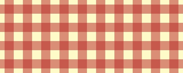 Banner, plaid pattern. Beige on Fire brick color. Tablecloth pattern. Texture. Seamless classic pattern background.