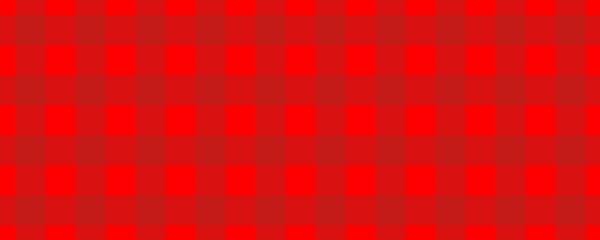 Banner, plaid pattern. Red on Fire brick color. Tablecloth pattern. Texture. Seamless classic pattern background.