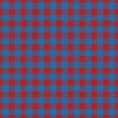 Plaid pattern. Fire brick on Blue color. Tablecloth pattern. Texture. Seamless classic pattern background.