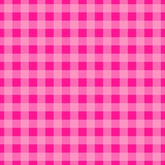 Plaid pattern. Deep pink on Pink color. Tablecloth pattern. Texture. Seamless classic pattern background.