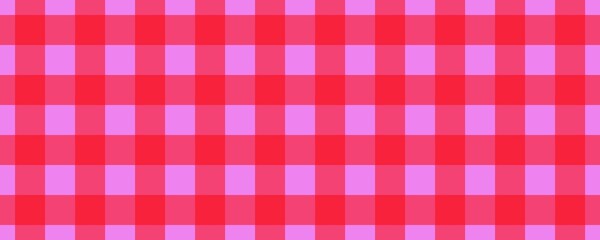 Banner, plaid pattern. Violet on Red color. Tablecloth pattern. Texture. Seamless classic pattern background.