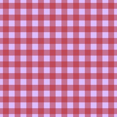 Plaid pattern. Lavender on Fire brick color. Tablecloth pattern. Texture. Seamless classic pattern background.