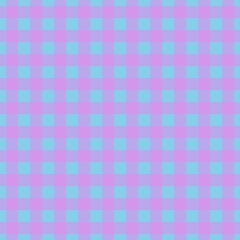 Plaid pattern. Sky blue on Violet color. Tablecloth pattern. Texture. Seamless classic pattern background.