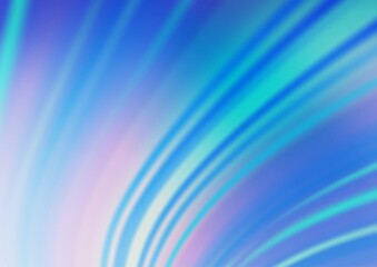 Fototapeta premium Light BLUE vector blurred bright pattern.