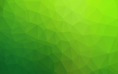 Light Green vector polygon abstract backdrop.