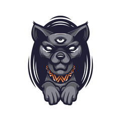 Illustration vector graphic of Sphink, good for logo design