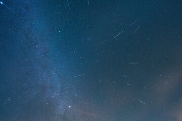 Geminids meteor shower, a series of meteor showers originating from asteroid Phaethon (3200 Phaethon).