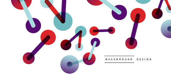 Network concept abstract background. Dots connection. Big data idea. Business template for wallpaper, banner, background or landing