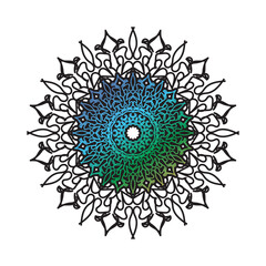 Vector round abstract circle. Luxury Mandala style.