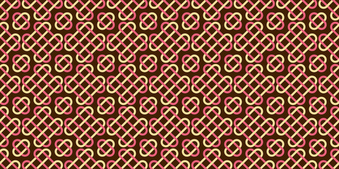 Cute geometric background. Seamless pattern.Vector. かわいい幾何学パターン