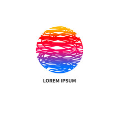 Travel agency round abstract logo