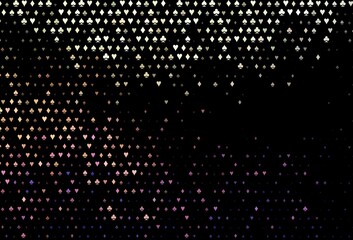 Dark green, red vector layout with elements of cards.