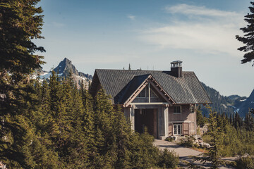 cabin in the mountains