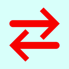 Red arrow icon vector EPS- 10