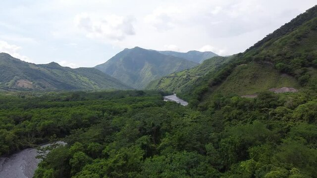 Beautiful Colombian mountains in Utica, Colombia.
