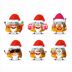 Santa Claus emoticons with gummy corn cartoon character