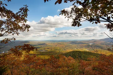 Papier peint photo Marron Scenic landscape below Ragged Mountain in Andover, New Hampshire.  © duke2015