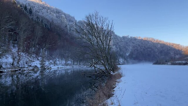Donaubergland im Winter