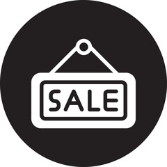 sale glyph icon