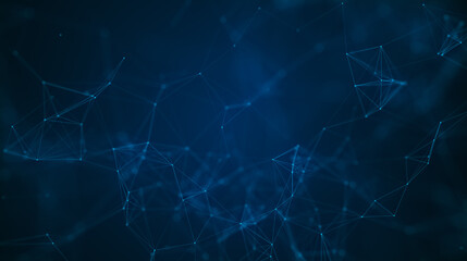 Plexus style background. High tech digital technology, global social media concept. Template for science and technology presentation.