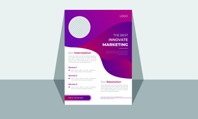 Flyer Design Set, flyer design a4 template, Business Flyer Layout, abstract business flyer, vector template design.