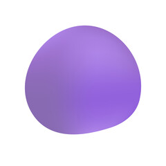 Fototapeta premium Color trend 2022, purple abstract spot shapeless fluid liquid blot, illustration for presentation design banners flyers postcards logos, isolated on white background. Vector graphics