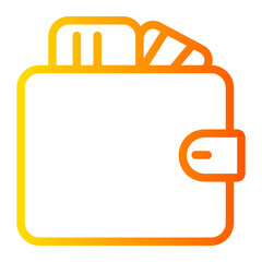 digital wallet gradient icon