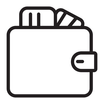 Digital Wallet Glyph Icon