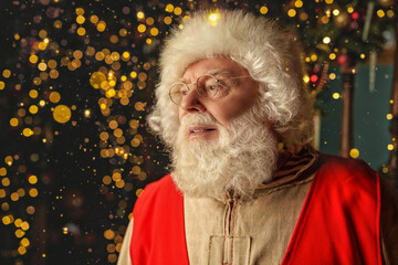 santa among shining lights