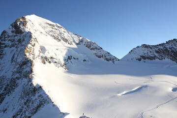 Jungfrau, the Top of Europe, in Winter.