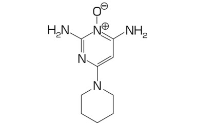 AGA　薄毛治療に使われる成分ミノキシジルの構造式