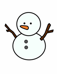 雪だるま４＋手(色)