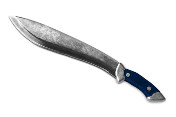 Machete on white background 3d illustration