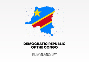 Republic of Congo independence day background poster for national celebration on August 15 th.