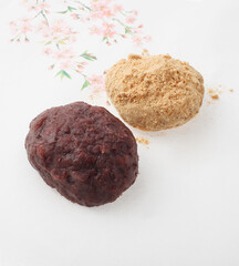 小豆ときな粉のおはぎ