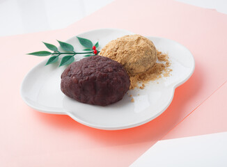 小豆ときな粉のおはぎ