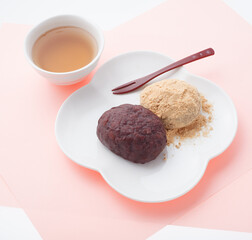 小豆ときな粉のおはぎ