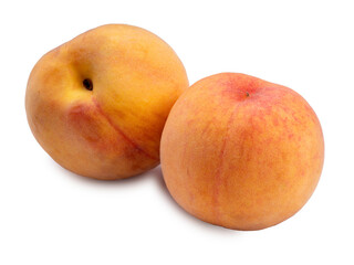 Peach  isolated on white background, Fresh Peach on White Background  (With clipping path)